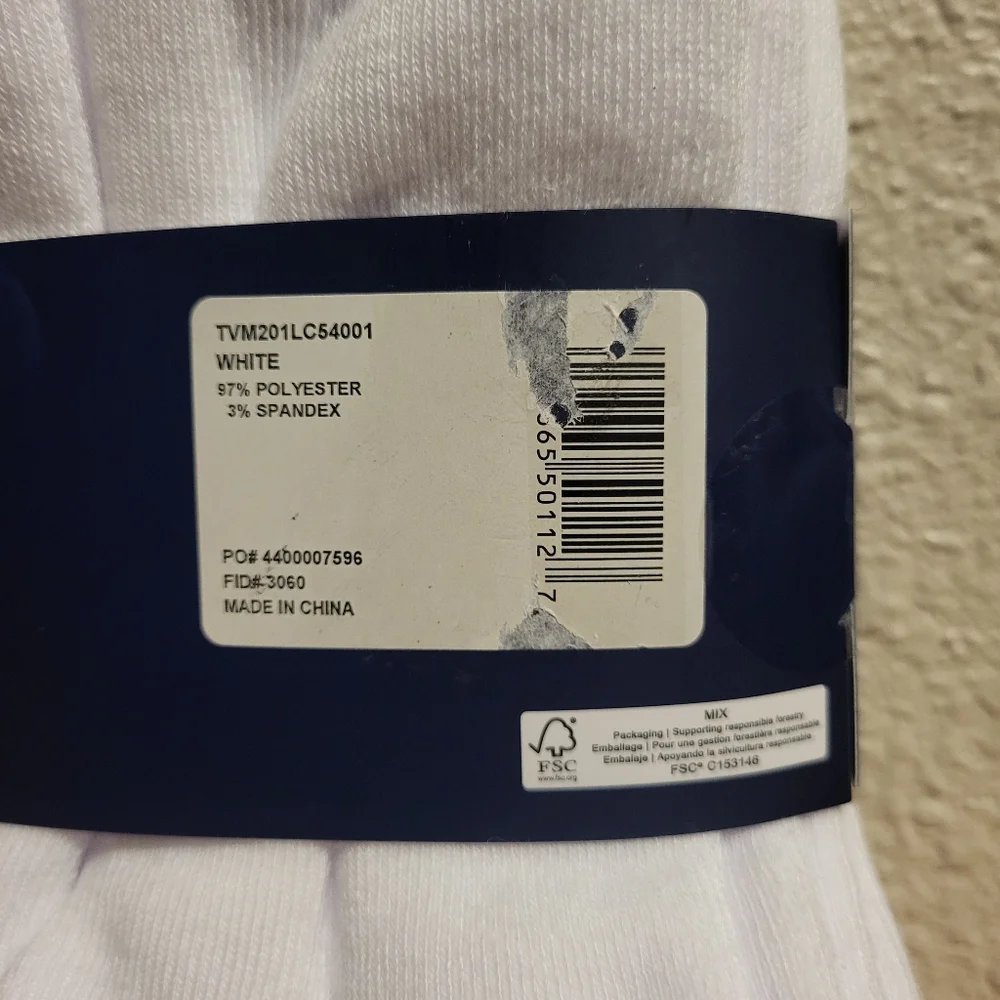 NWT 12 Pairs Tommy Hilfiger White Cushion No Show Socks Men's One Size